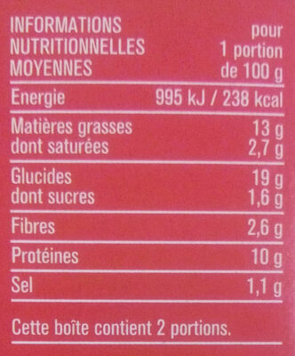 Nuggets au Poulet Croustillants - Informations nutritionnelles - fr