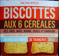 Biscottes aux 6 céréales - Produit - fr