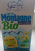LAIT DE MONTAGNE BIO DEMI ECREME - Produit - fr