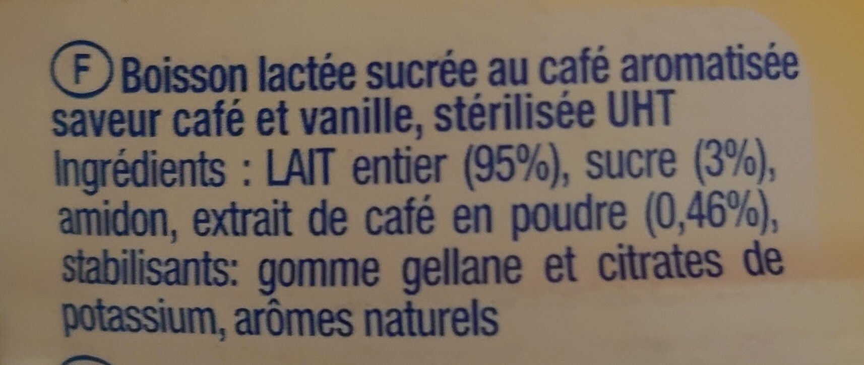 Caffé latte - Ingrédients - fr