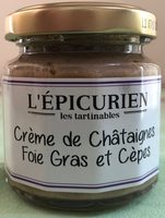 Crème de châtaignes foie gras et cèpes - Produit - fr