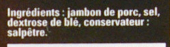 Jambon de pays - Ingrédients - fr