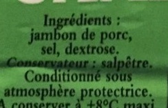 Jambon sec - Ingrédients - fr