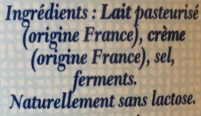 Fromage - Ingrédients - fr
