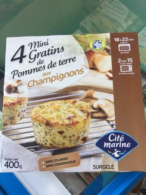Mini Gratin Champignons - Produit - fr