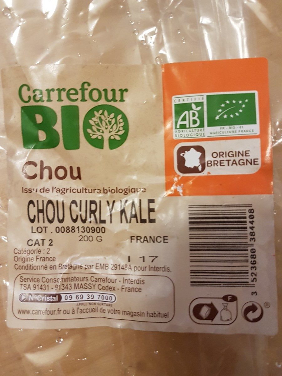 CHOU CURLY KALE - Ingrédients - fr