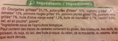 Poêlée de légumes grillés - Ingrédients - fr
