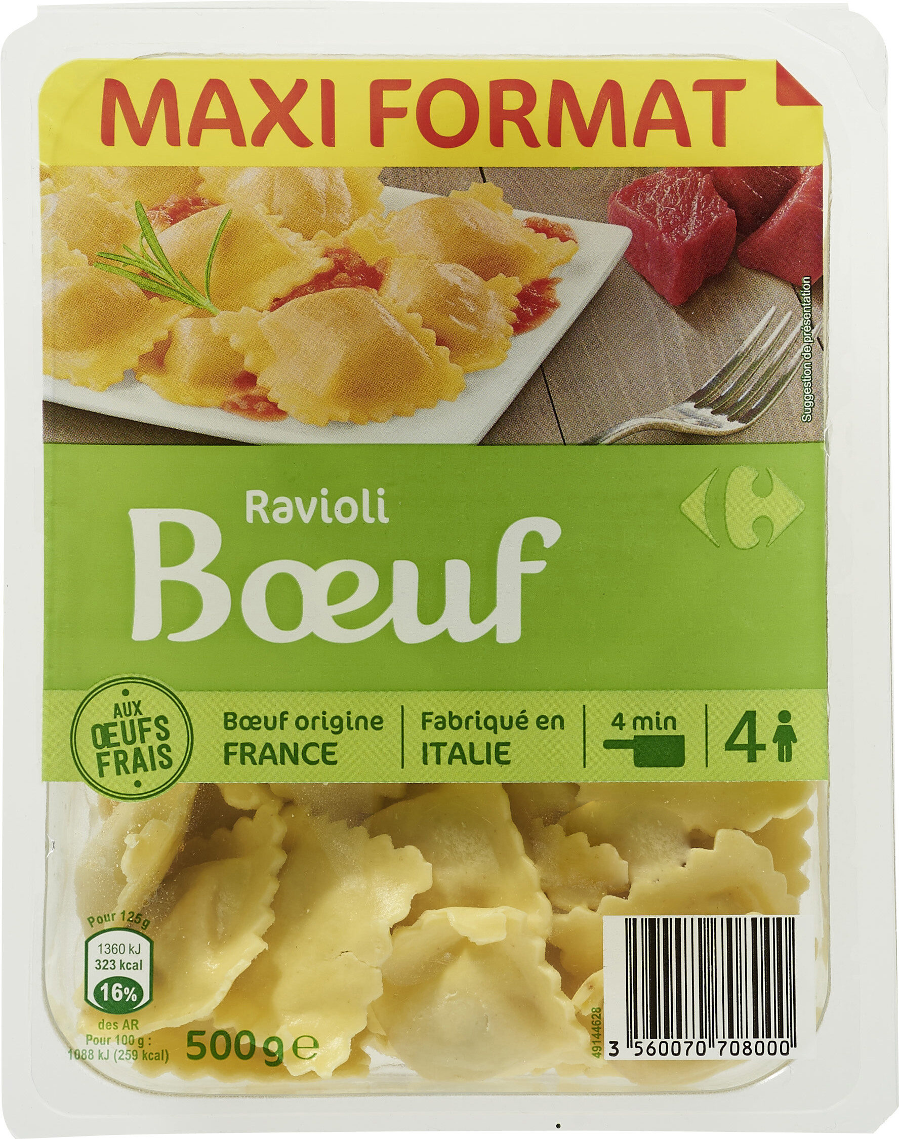 Ravioli Boeuf - Produit - fr