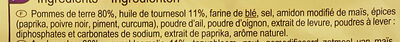Pommes Gaufrettes - four - Ingrédients - fr
