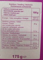 Frimouss' au chocolat - Informations nutritionnelles - fr