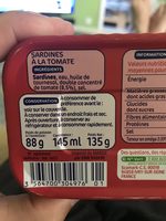 Sardines à la Tomate - Ingrédients - fr