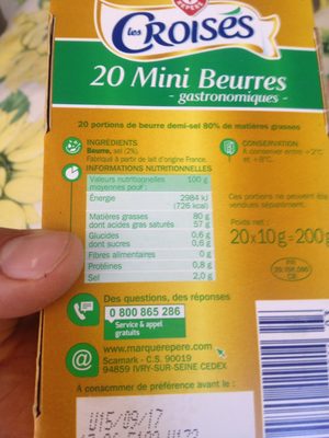 Mini beurres demi-sel x 20 - 2