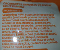 Cacahuète enrobées goût Paprika - Ingrédients - fr