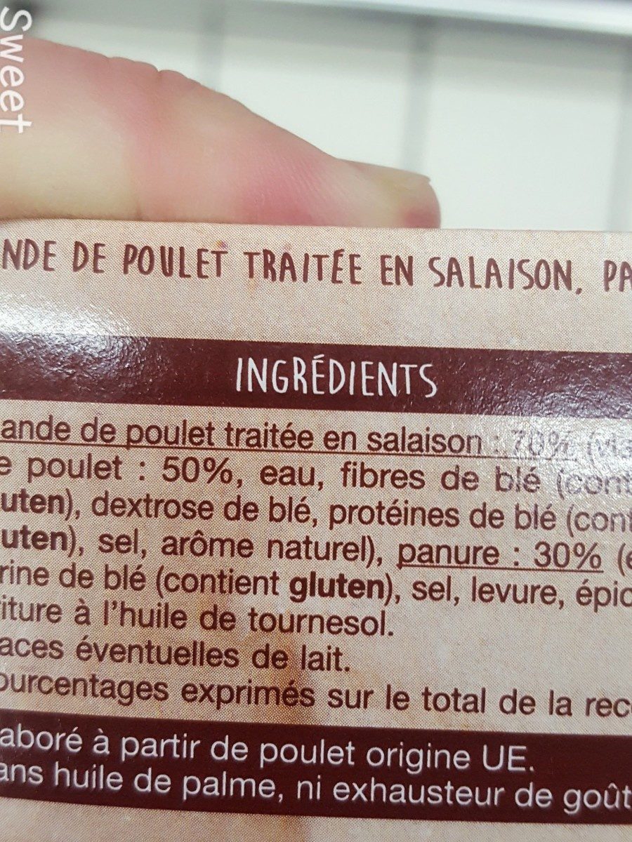 Nugget poulet - Ingrédients - fr