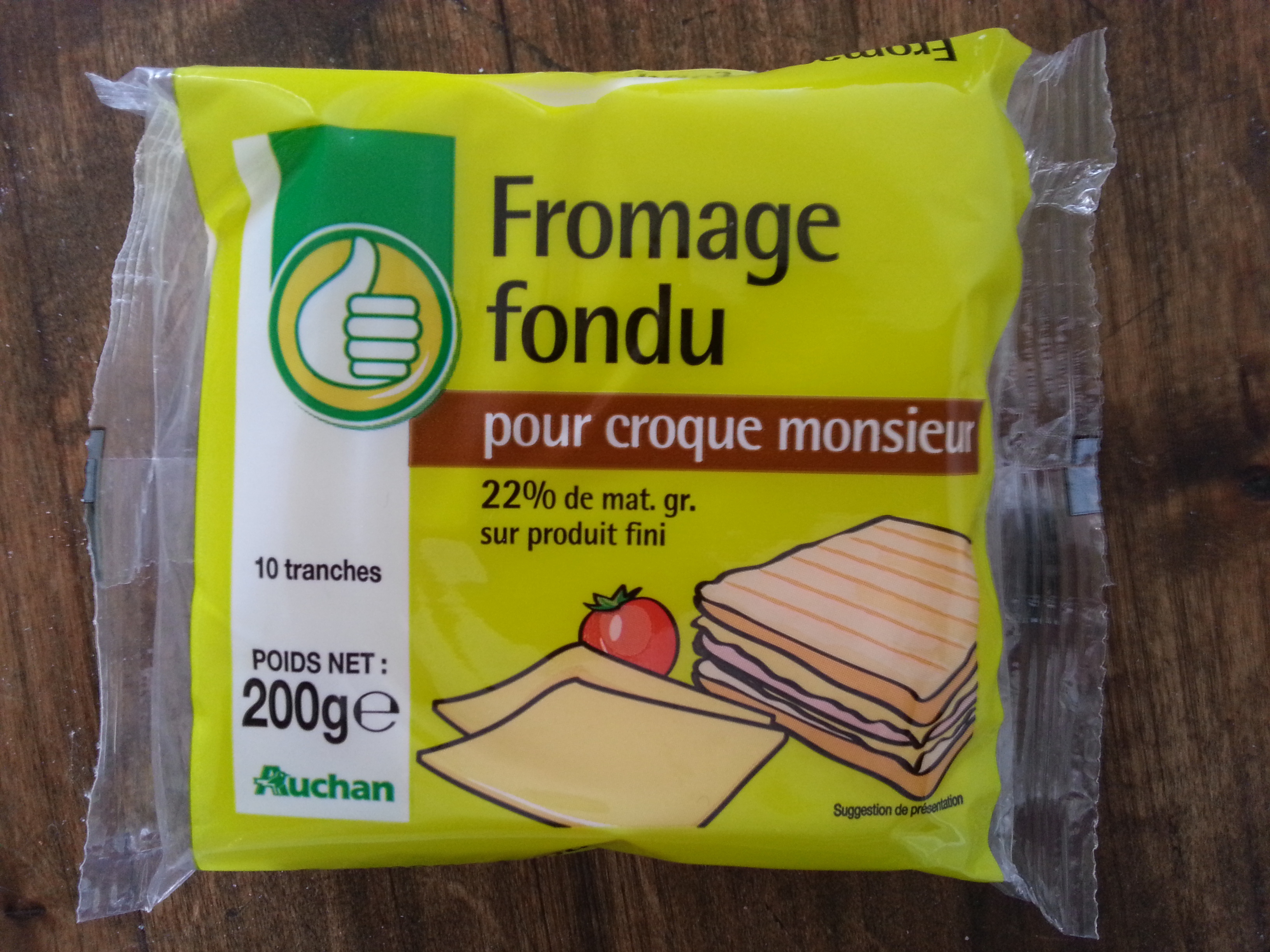 Fromage fondu pour croque monsieur (22 % MG) - Produit - fr