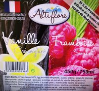 Crème glacée vanille framboise - Produit - fr