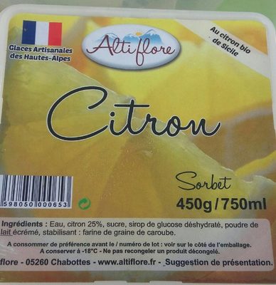 Sorbet citron - Produit - fr