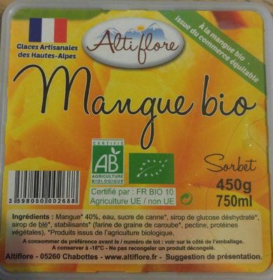 Sorbet mangue bio - Produit - fr