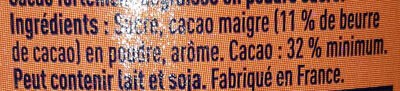 Grand Arôme 32% de Cacao - Ingrédients - fr