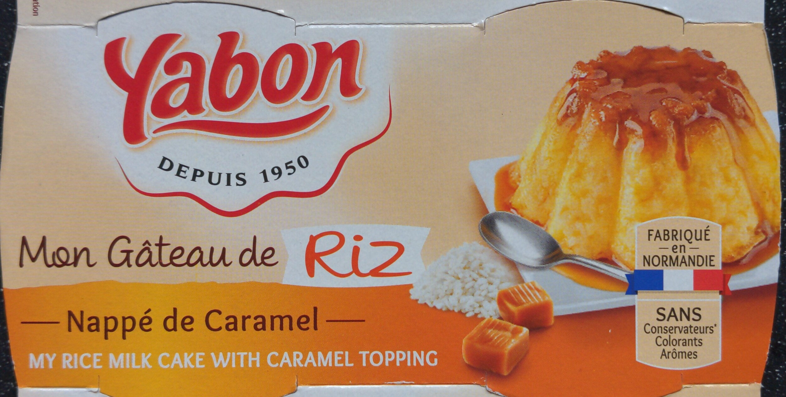 Gâteau de Riz nappage Caramel (4 pots) - Produit - fr