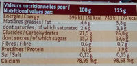 Gâteau de Semoule nappage Chocolat - Informations nutritionnelles - fr