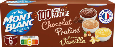 Crème Dessert Multi Variétés Saveur Vanille/Chocolat/Praliné - Produit - fr