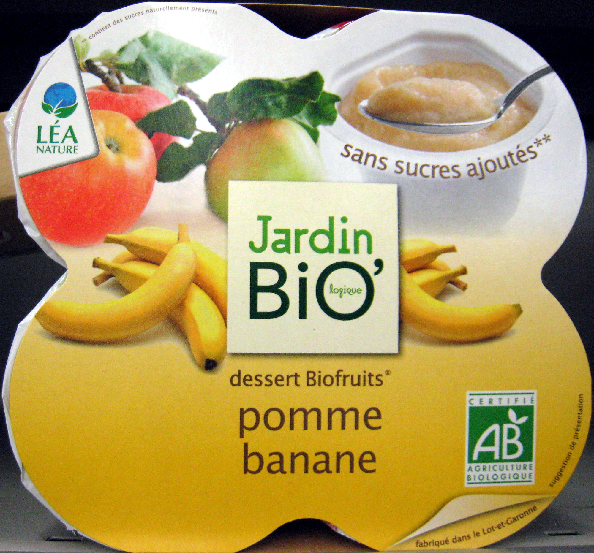 Dessert Biofruits Pomme Banane - Produit - fr