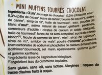 Mini muffins chocolat - Ingrédients - fr