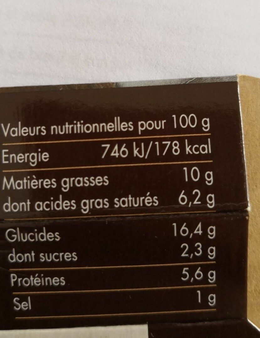 Macaroni morilles - Informations nutritionnelles - fr