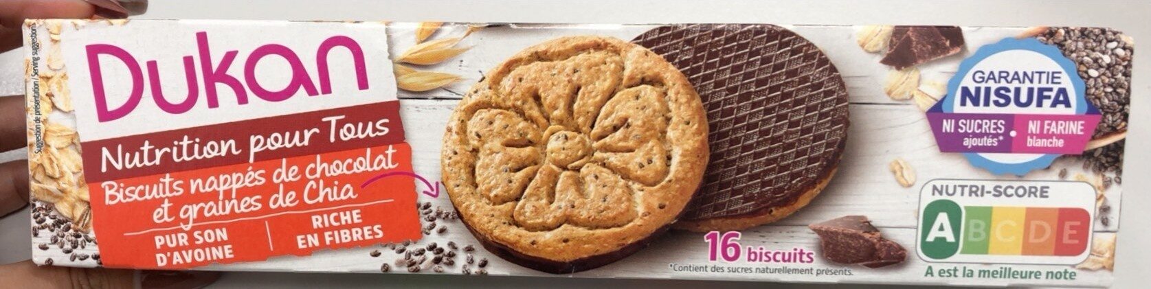 Biscuits nappés de chocolat - Produit - fr