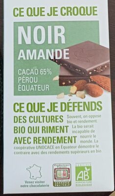 Chocolat noir amande - Produit - fr