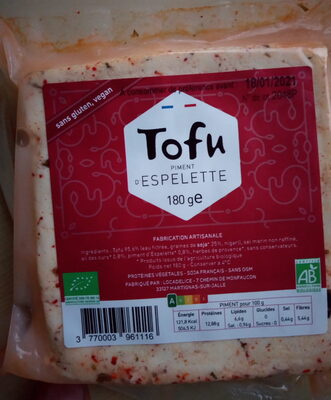 Tofu Piment d'Espelette - Produit - fr
