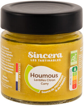 Houmous lentilles citron curry - Produit - fr