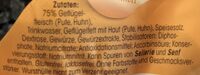 Geflügel Fleischwurst - Ingrédients - de
