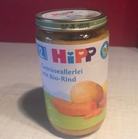 Hipp Gemüseallerlei Mit Bio Rind,250G - Tableau nutritionnel - fr