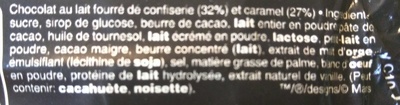 Barrés Chocolates - Ingrédients - fr
