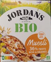 Muesli bio 36% fruits, noix & graines - Produit - fr