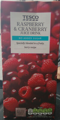 Raspberry & cranberry juice drink - Produit - fr