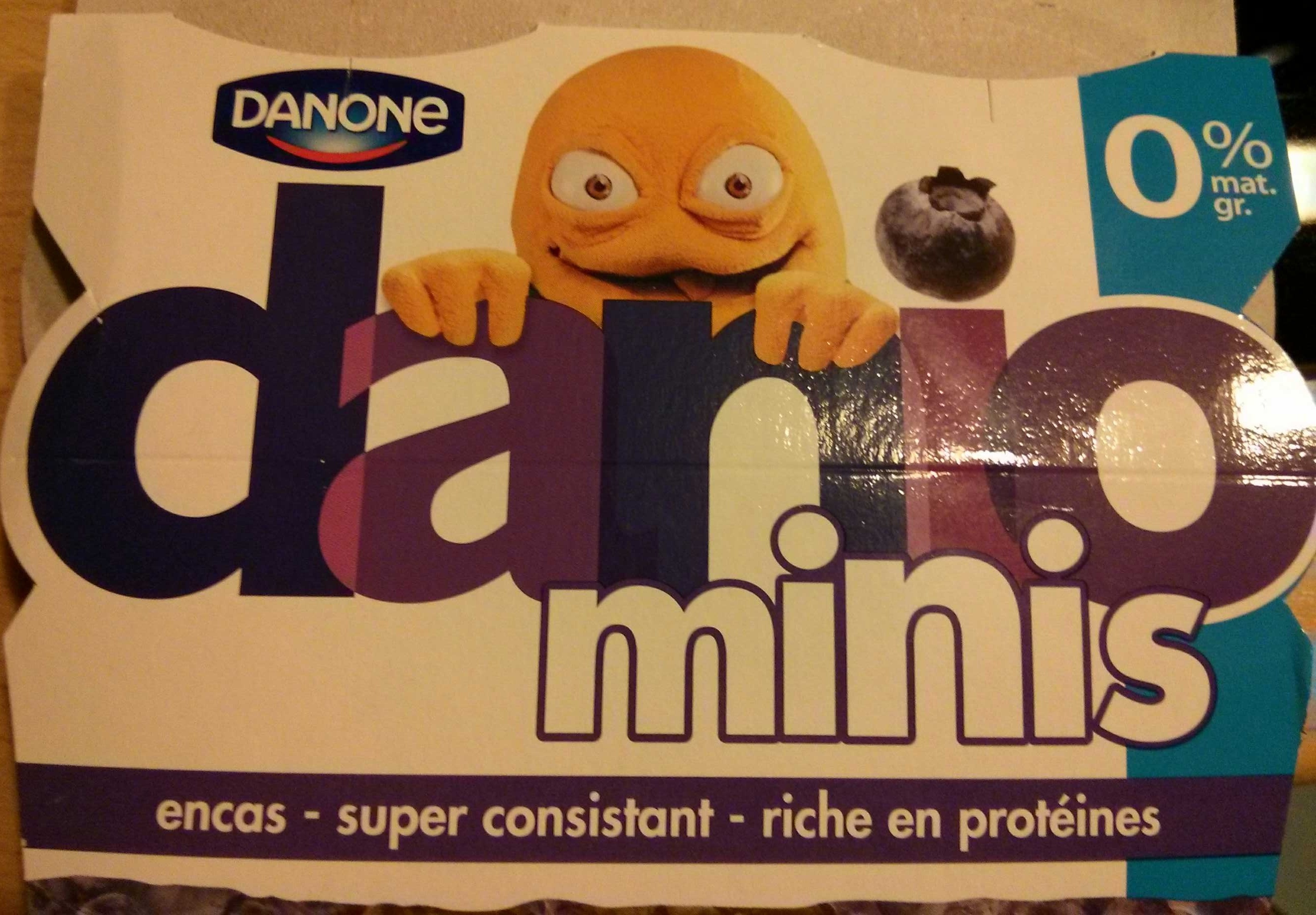 Danio minis (0 % MG) Myrtille - Produit - fr