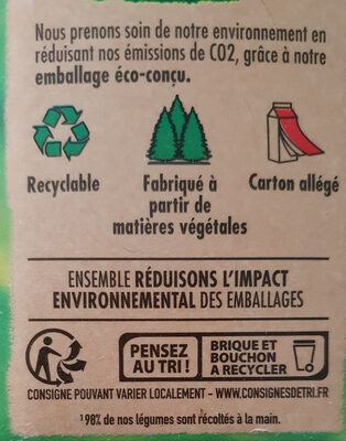 Alvalle Gazpacho concombre & menthe 1 L - Instruction de recyclage et/ou informations d'emballage - fr