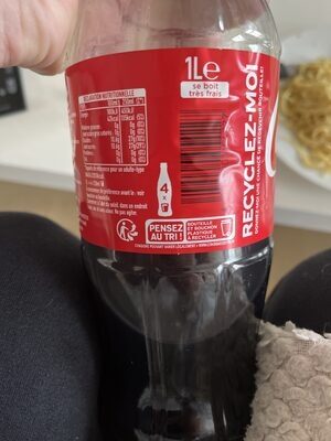 Coca cola 1 litre - Instruction de recyclage et/ou informations d'emballage - en