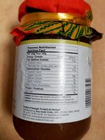 Chunky Banana Jam - Tableau nutritionnel - fr