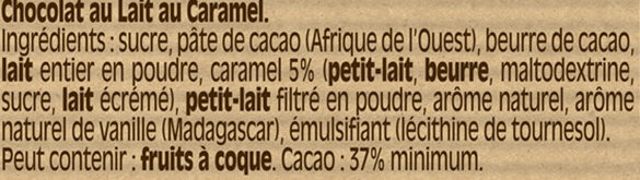 NESTLE DESSERT Caramel 170g - Ingrédients - fr