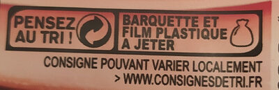 Le Bon Paris à l'Étouffée Sans Nitrite 4 Tranches - Instruction de recyclage et/ou informations d'emballage - fr