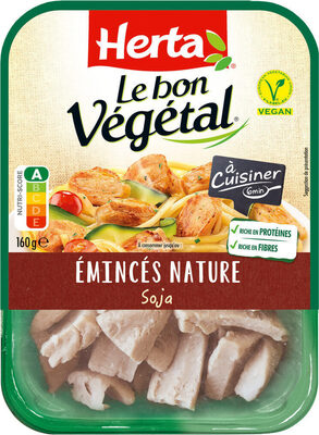 LE BON VEGETAL Emincés nature soja - Produit - fr