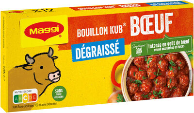 MAGGI Bouillon KUB Bœuf Dégraissé x12 cubes - Produit - fr