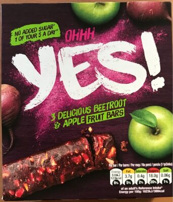 Beetroot and Apple Fruit Bar - Produit - fr