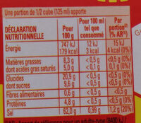 MAGGI KUB OR L'Original - 128g - Tableau nutritionnel - fr