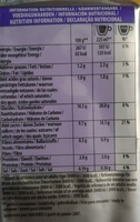 Milka - Tableau nutritionnel - fr
