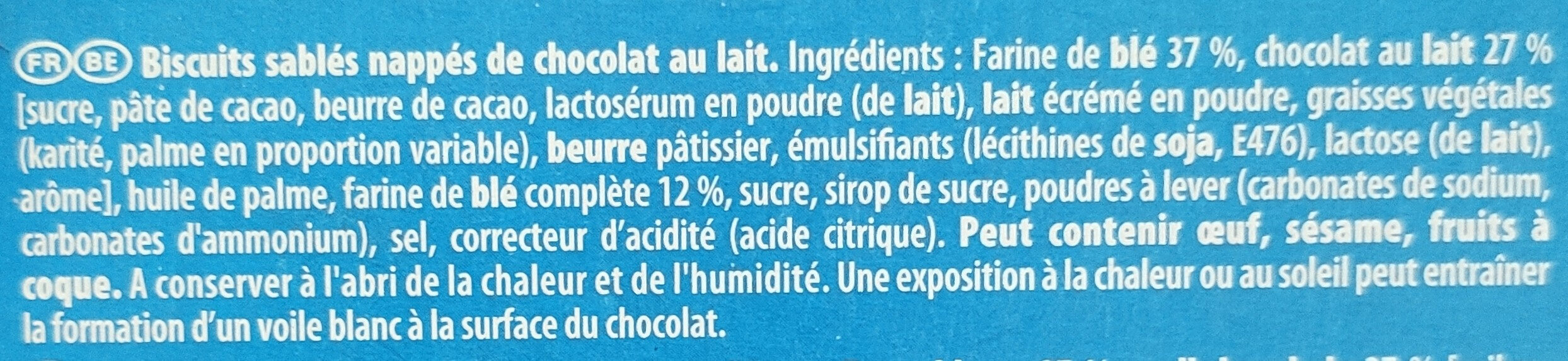 Granola - L'original - chocolat au lait - Ingrédients - fr